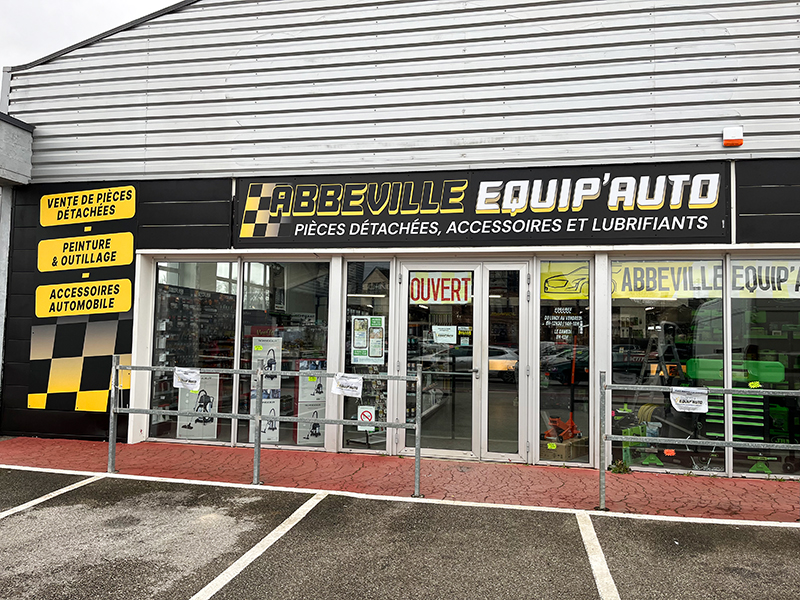 enseigne habillage vitrine abbeville